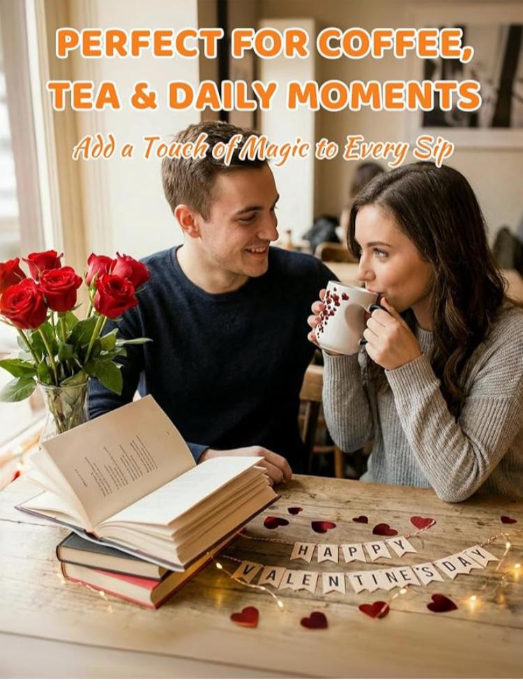 Heat Sensitive Color Changing Heart Handle Mug Strange Rare Mate Couple Valentine's Day Wedding Coffee Mug Cup Festival Gifts