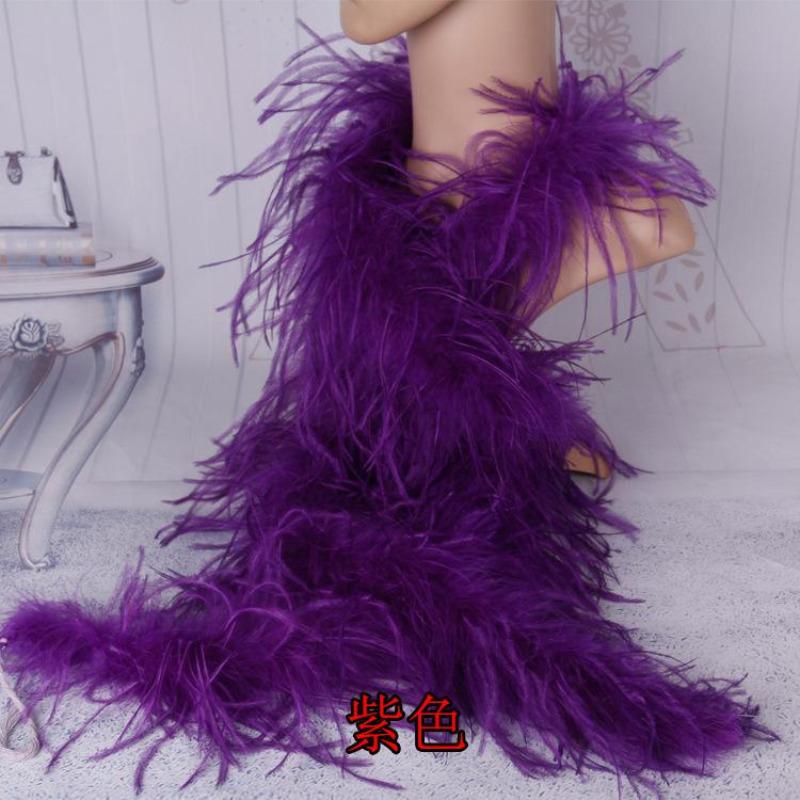 DIY 1-lagiges Natürliches Straußenfedern Boa 2 Meter Flauschiges Straußenfeder Schal für Hochzeit Party Kleid Nähen Dekoration Schal