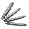HSS4341 Double-head Screw Remover Set Loose Screw Extractor Woodworking Machinery Maintenance Tool 4PCS/Set