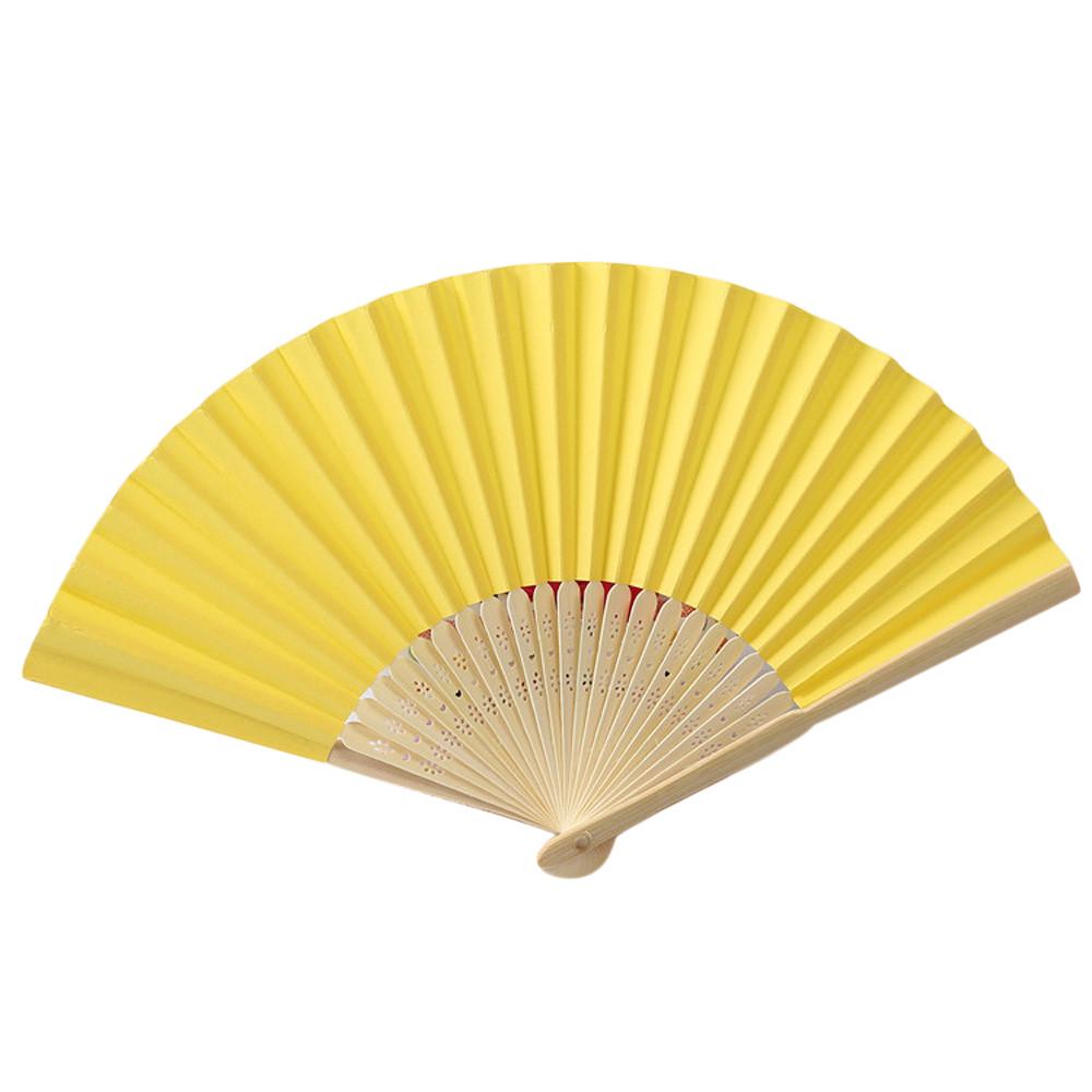 Handmade Kids Drawing Wedding Folding Chinese Style Paper Fan Hand Held