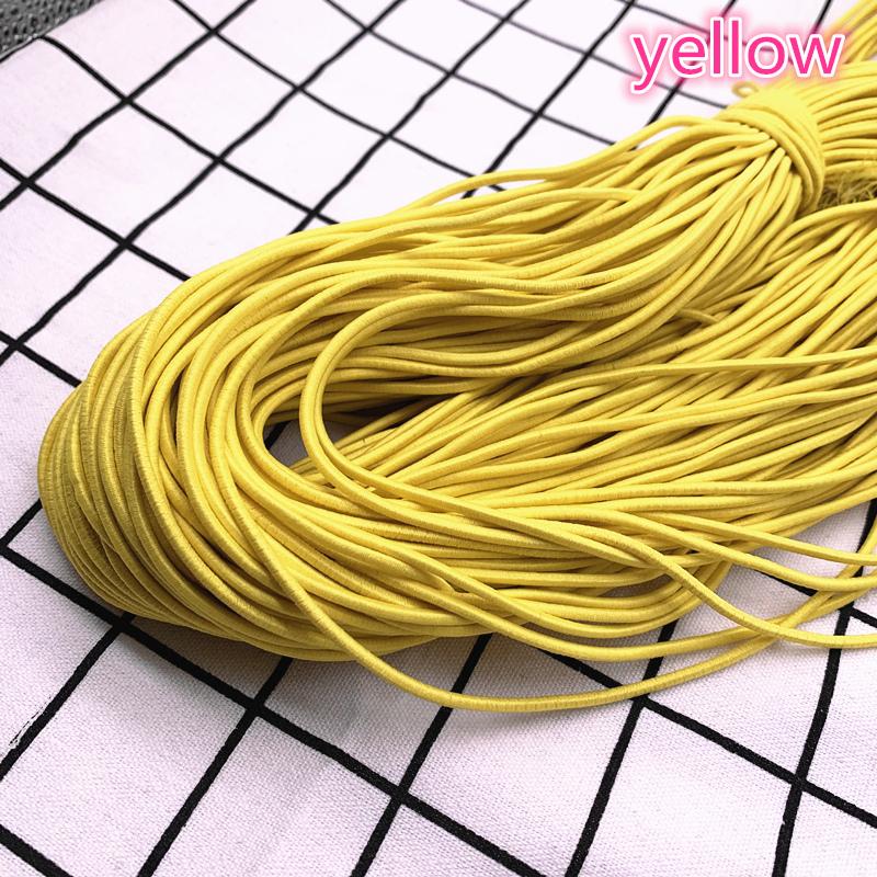 5 Yards 2,0 mm 2,5 mm Hochelastisches Rundes Gummiband Gummiband Elastische Schnur DIY Zubehör