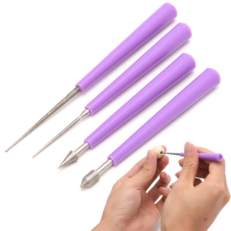 4 buc. Alezoare de mărgele de sticlă perlate Bavuri pentru mărgele de mărire a mărgelelor Prea Lset Diy