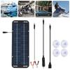 ATV Motorcycle Scooter 10W Solar Powered 12V Lead Acid Battery Maintainer Trickle Charger for Cars RV Caravan Boat Battery