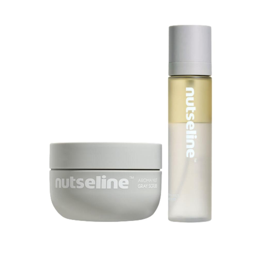 Nutseerin Summer Body Care Set (Gray Scrub 200g + Gray Mist 130ml)