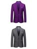 2025 Spring/Autumn Men's Solid Color Single-Button Business Casual Suit Jacket