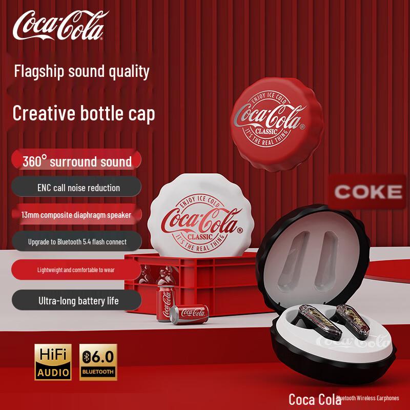 

Бездротові навушники Coca-Cola T13 у формі кришечки пляшки