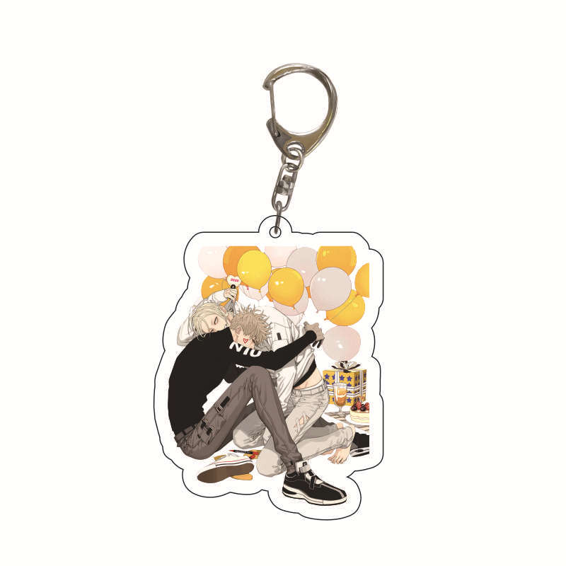 6CM Anime 19 Days Keychain Mo Guanshan Old Xian He Tian Jian Yi Manga Youth Acrylic Pendant Figure Key Chain For Children Gifts