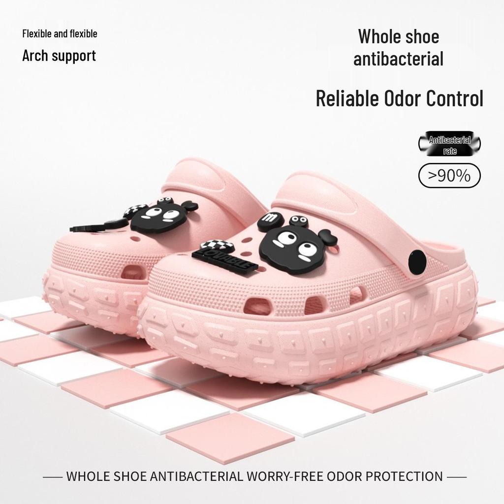 Women's Platform Clog Sandals: Non-Slip, Breathable, Wear-Resistant for Home & Beach