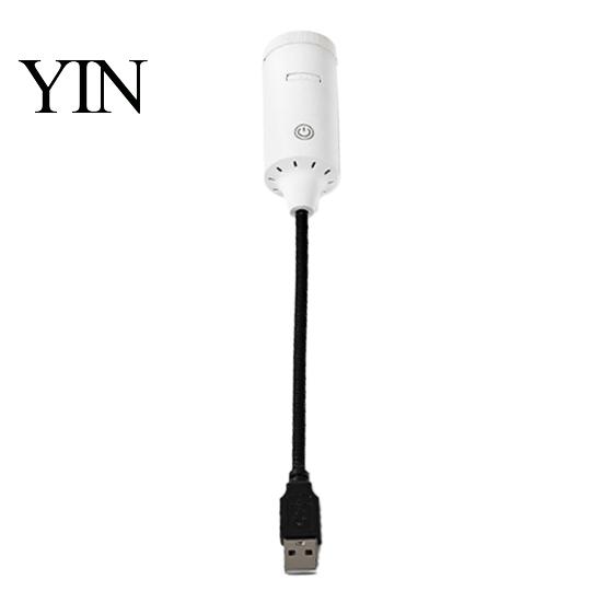 Romantic Atmosphere Light USB Projector Lamp with 2 Films, Moon & Milky Way LED Projection Bedroom Light, 360 Degrees Rotating for Car, Ceiling