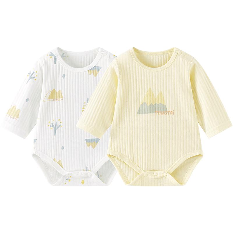 TONGTAI Summer Pure Cotton Baby Long Sleeve Romper