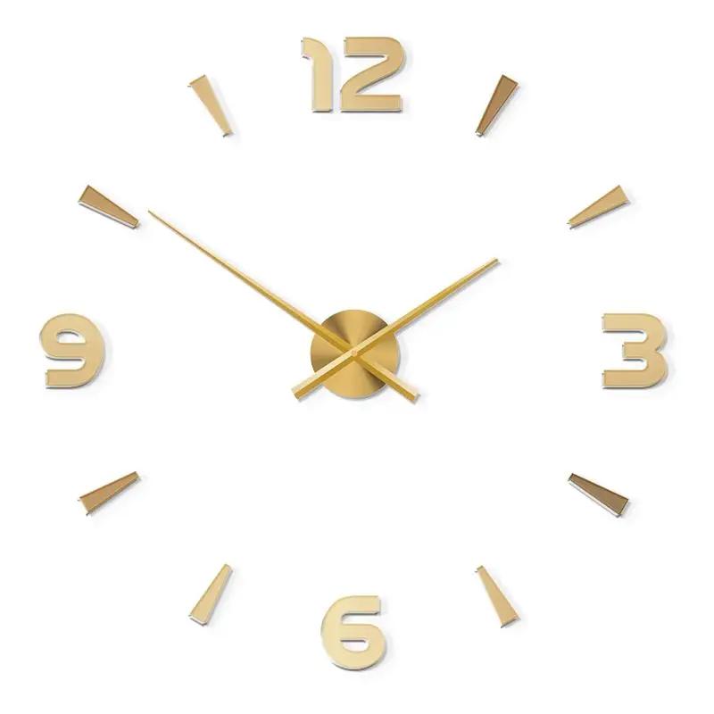 Creative Wall Clock Stickers Modern Brief Retro Wall Clock Living Room Aesthetic Kitchen Design Clocks Luxury Home Decoration