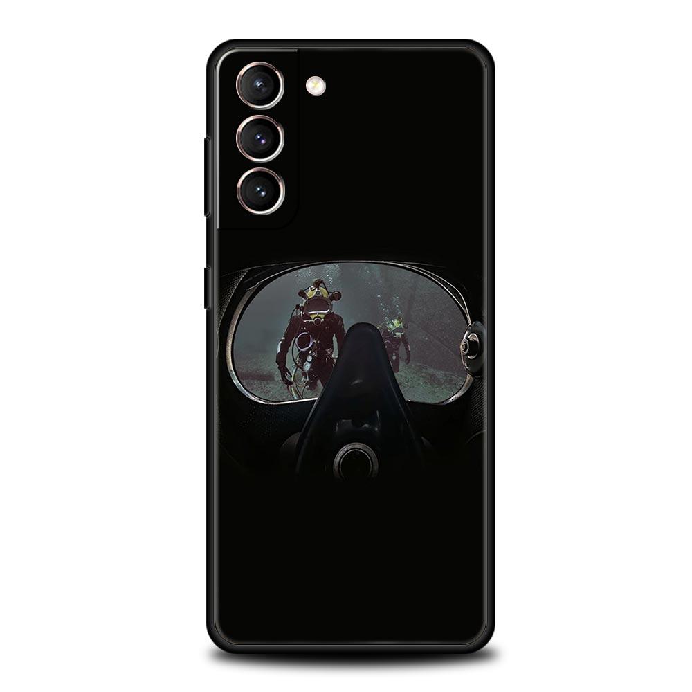 

Phone Case For Samsung Galaxy S25 Edge S24 S23 S22 S21 Ultra S20 FE 5G S10 S10E S9 Plus Soft TPU Cover Scuba Diving Galaxy S22 Ultra 5G