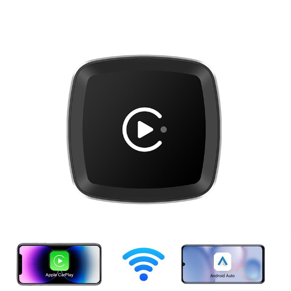 Беспроводной адаптер CarPlay 2в1 Беспроводной адаптер Android Auto AI Смарт-бокс Автомобильные интеллектуальные системы Для автомобиля с проводным CarPlay