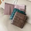 Handwoven Genuine Leather Wallet Men Women - Bi-Fold Coin Pouch Card Holder In Sheepskin Fashionable Business Style