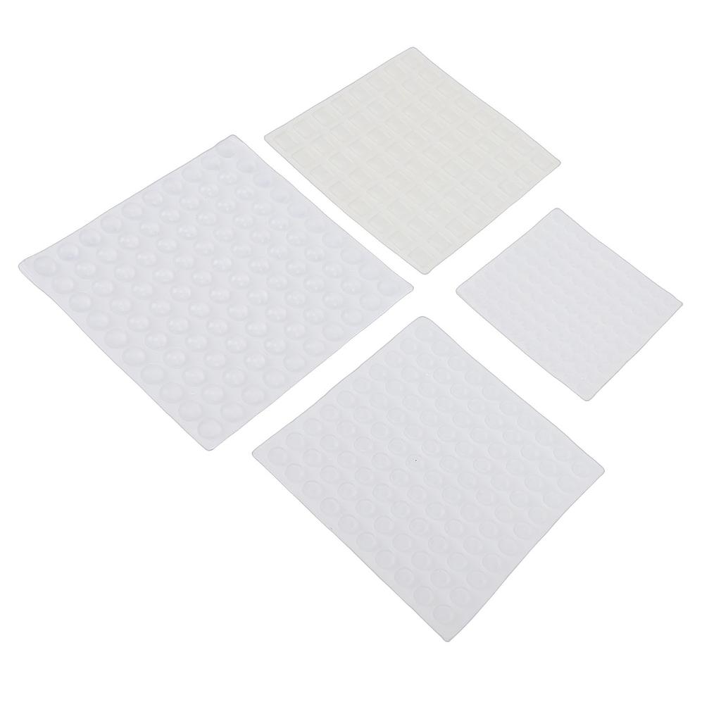 364pcs Bump Dots for Visually Impaired Assorted Shapes Low Vision Braille Stickers Silicone Raised Tactile Dots White