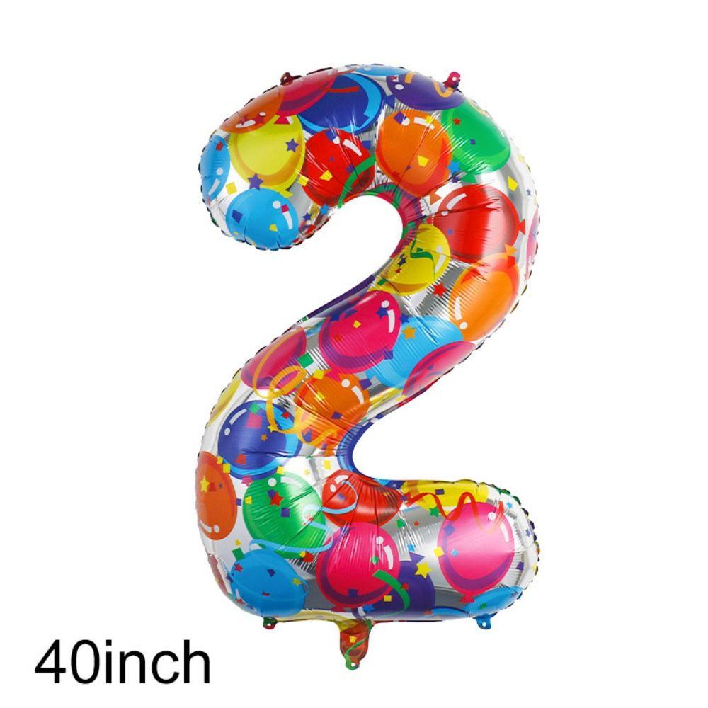 Giant Colorful Number Foil Balloons 40 Inch Party Decorative Number Balloons Wedding Party