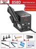 Delixi Electric 2-in-1 Soldering and Desoldering Station with Hot Air Gun and Worktable