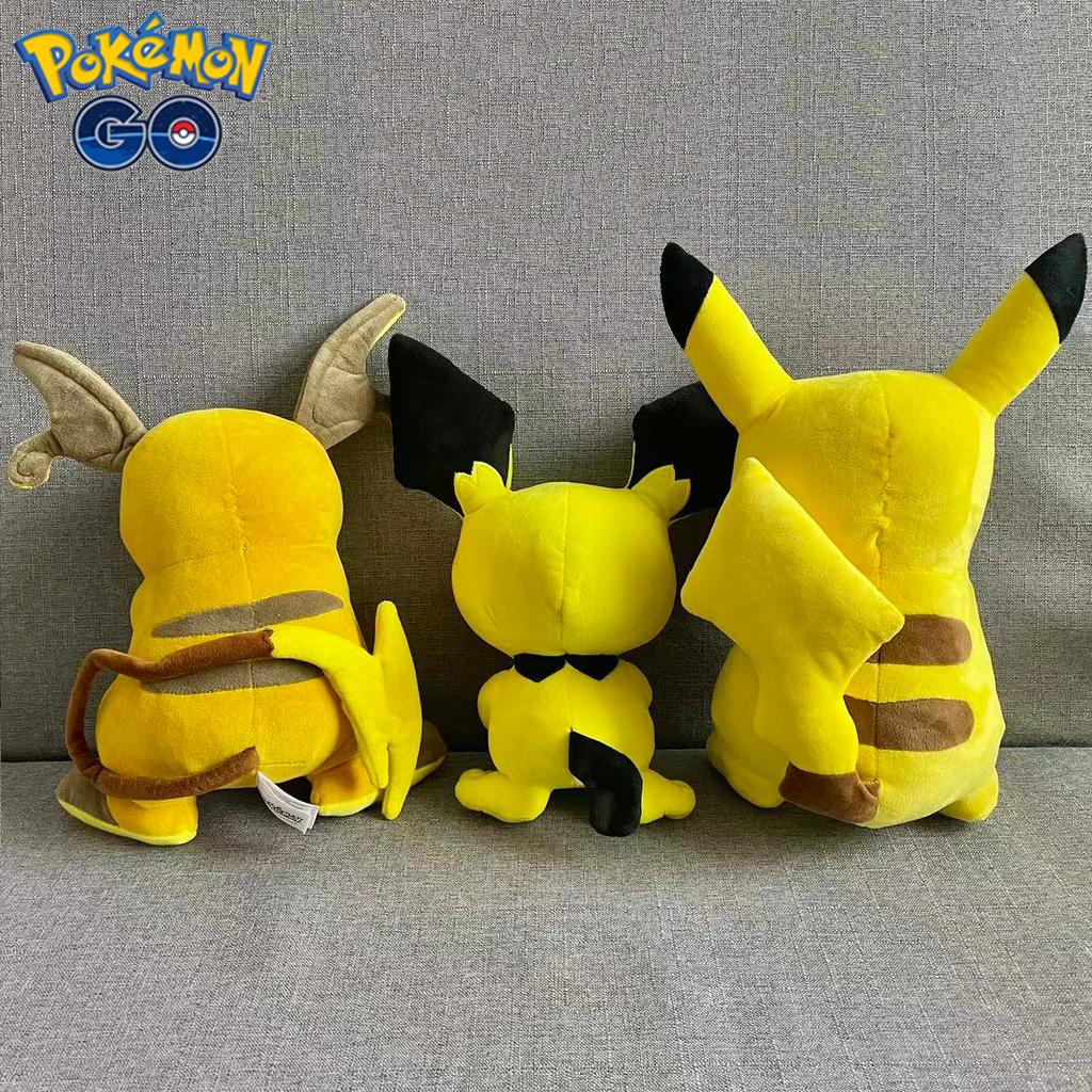 20-30cm Cartoon Raichu Pikachu Plush Toy Anime Pokmon Pichu Doll Cute Pikachu Sofa Pillow Kids Birthday Gift Home Decor
