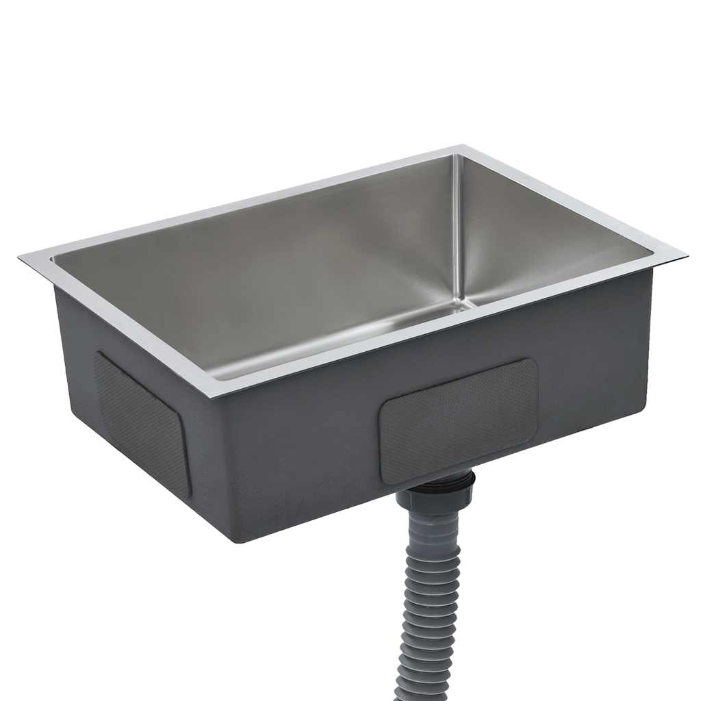 Vidaxl Handmade Kitchen Sink, Stainless Steel