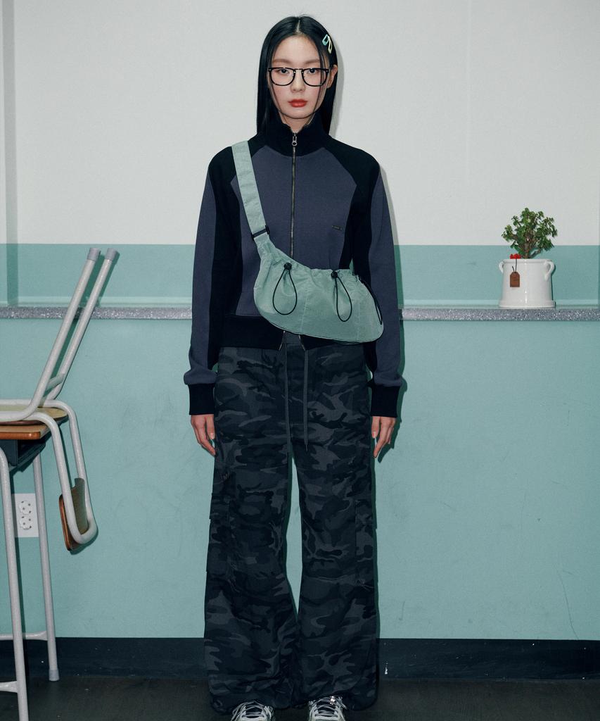 Runninghigh [Pb X Rnhi] Metal Ripstop String Messenger Bag [Mint]