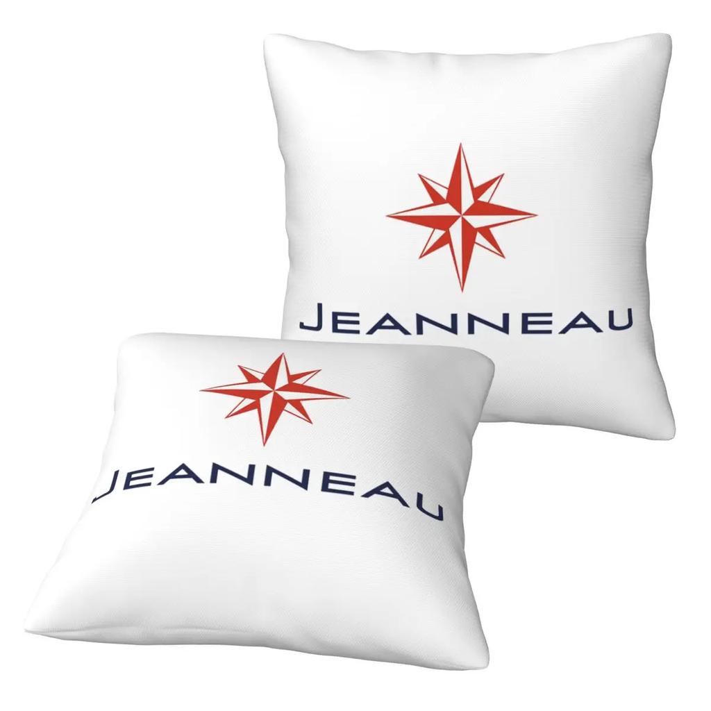 Jeanneau Yachts 2 Pcs Square Pillowcase Pillow Cover Cushion Decor Comfort Throw Pillow For Home Sofa