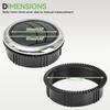 Universal Car Air Conditioner Deflector Outlet Round Air Vent Ducting Cover Outlet A/C Grille Deflector for RV Bus Truck Boat