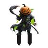 Halloween Garden Stake 2D Flat Pumpkin Man Decoration Outdoor Skeleton Decorative Stake for Lawn Yard Patio Decor