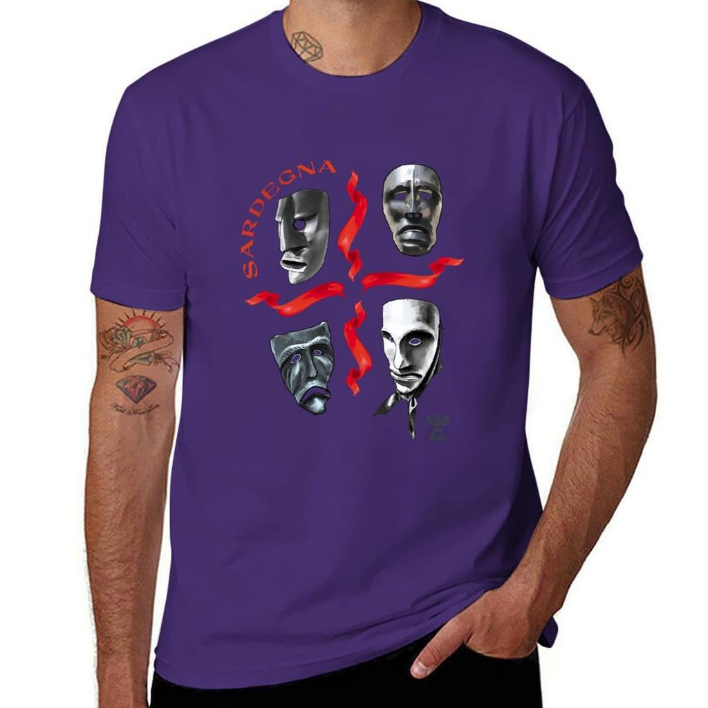 Sardegna Bandiera della Sardegna Sardegna Bandiera 4MM T-shirt ragazzi bianchi oversize Camicetta stampa animale per ragazzi magliette da allenamento uomo