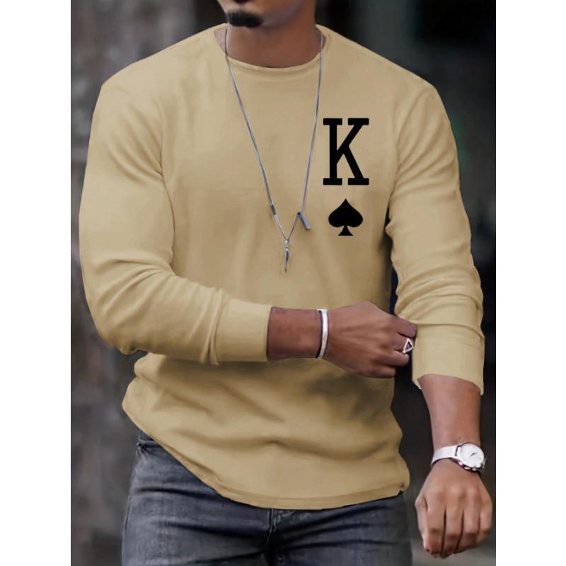 

Мужская футболка с длинным рукавом Manfinity Homme с принтом покера XXL