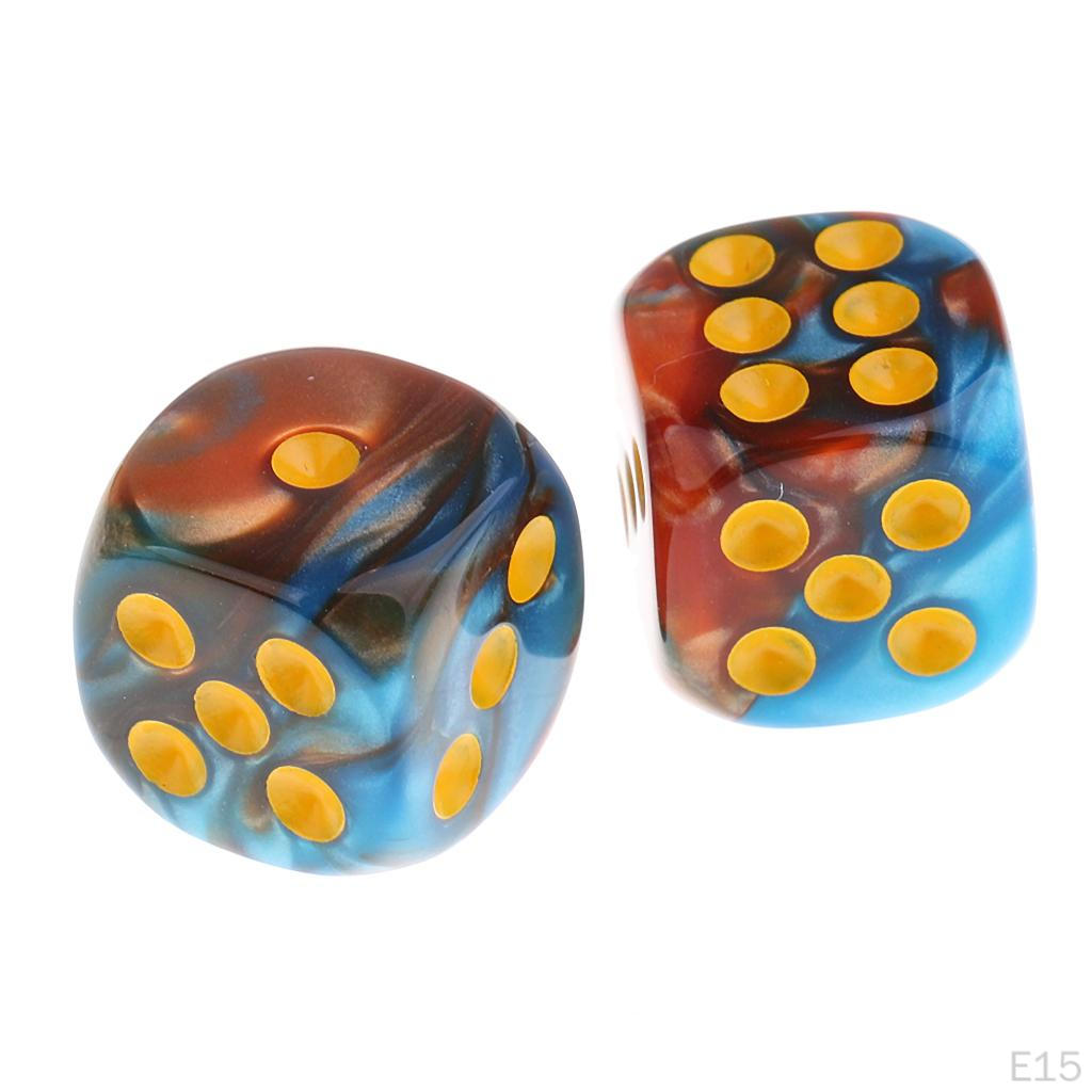 30 Pieces Acrylic 6-sided D6 for Party Game