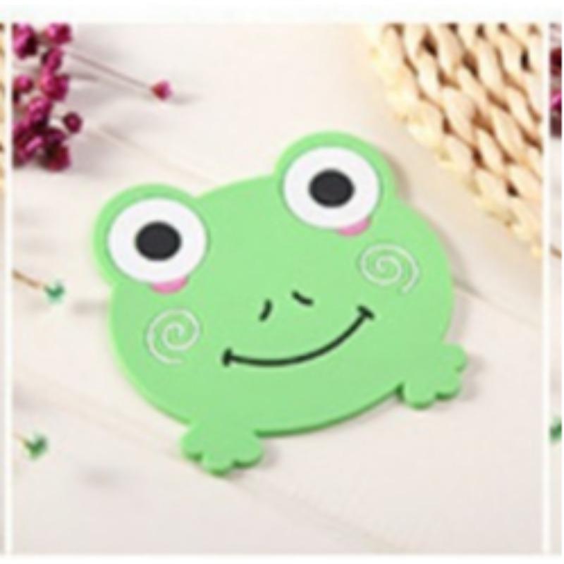 Cartoon Cute Silicone Coaster Animal Shape Coffee Cup Mats Pad Home Drinks Holder Mat Tableware Placemat Kitchen Accessories