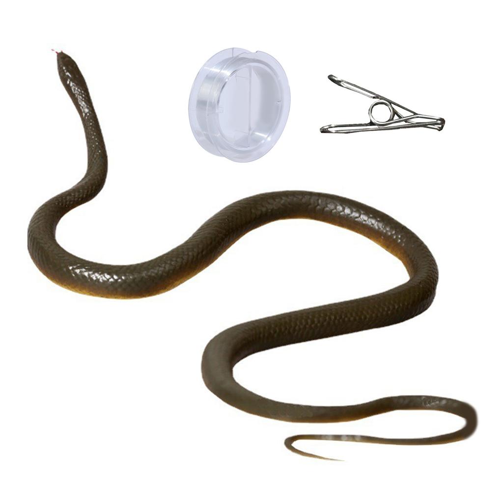Novelty Realistic Snake Prank Toy Clip On Snake Chases Person Practical Joke Toy Interesting Snake Pranks Party Supply