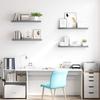 Floating Shelves Set 4 Pieces Gray 80 X 23.5 X 3.8 Cm MDF