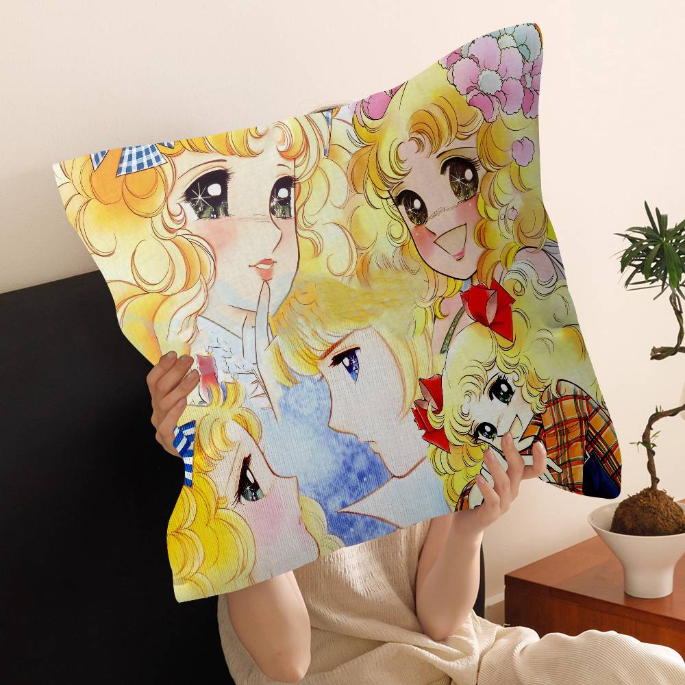 Cartoon Anime womens Candy Sweet pillow cover sofa cushion cover home room decoration children gift