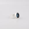 London Blue Topaz Gemstone Silver Ring, 925 Sterling Silver Handmade Topaz Jewelry, Women Wedding Ring, December Birthmonth Gift RR-73-3