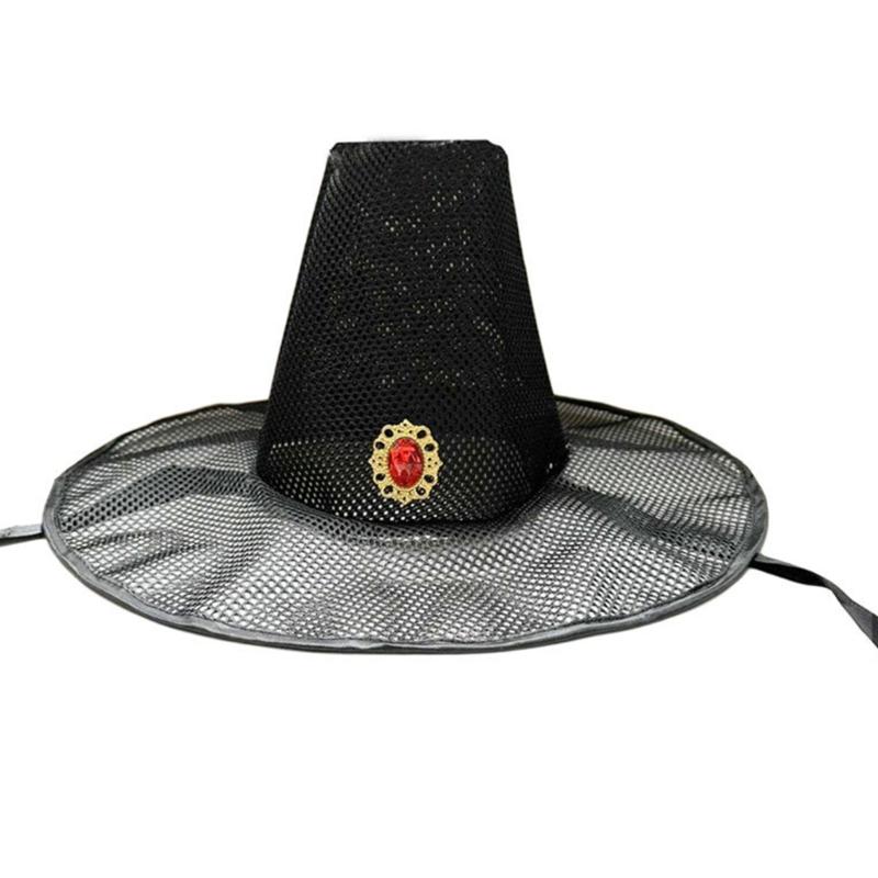 Breathable Mesh Fabric Korean Historical Hat With Lightweight Design For Outdoor Activities And Costume Event 1