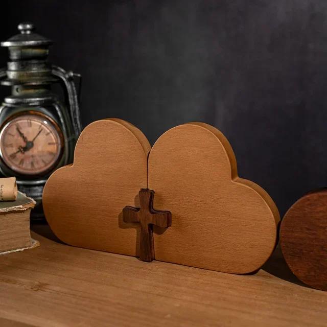

Love Heart Shaped Desktop Ornaments Small Cross Sculptures Valentine s Day Gifts 25cm