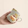 Plant Ash Ceramic Gourd-Shaped Shiba Inu With Spoon Water Cup Milk Cup Gift Box Teacup Office Drinking Water