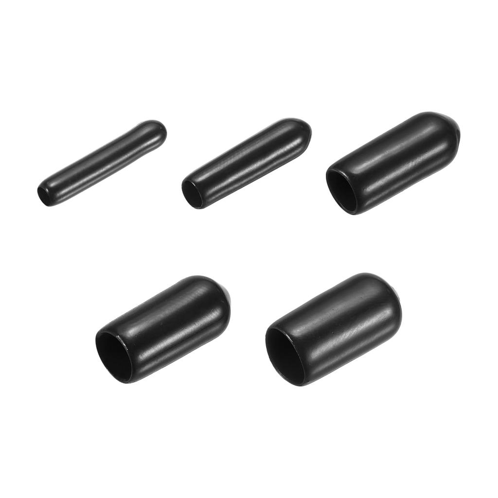 uxcell 50 Pieces End Cap 1.5mm 2mm 3mm 4mm 5mm