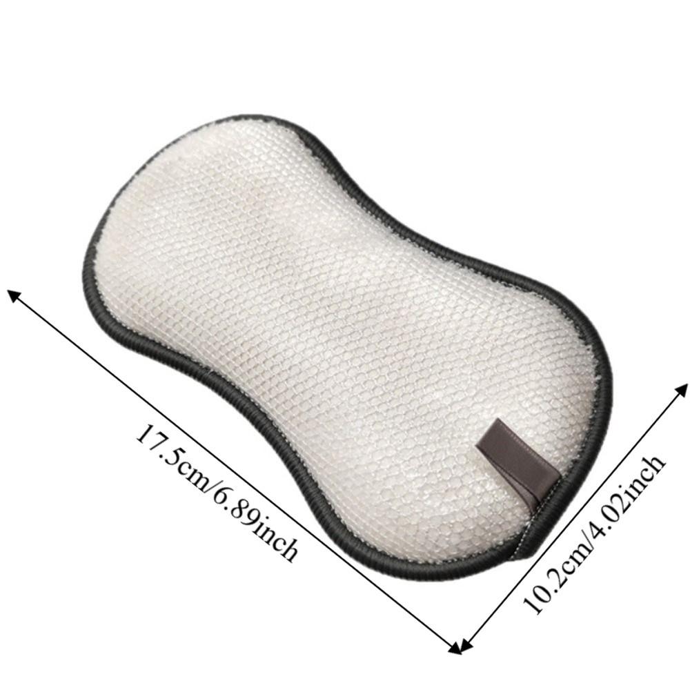 3/6PCS Microfiber Double-Sided Dishcloth Thickened Cleaning Sponges Reusable Pot Scrubber  Camping