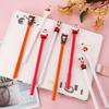 4/ 8Pcs Cute Brown Bear Toy Neutral Pen Black 0.5mm Write Smoothly for Student Class Reward Christmas Girl Toy Gift School Exam Prize Back To School