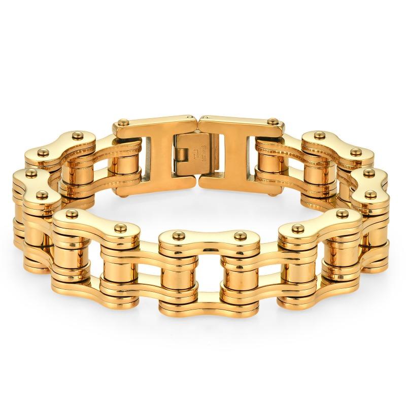 1PC Selected Titanium Steel Handheld Bicycle Chain Men's Elegant Simple Stainless Steel Single Bike Chain Wrist Chain Motorcycle Chain