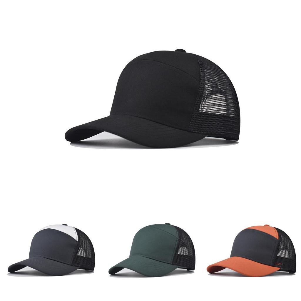 Cotton Mesh Cap With Short Brim And Geometric Style For Summer Hiking And Casual Wear