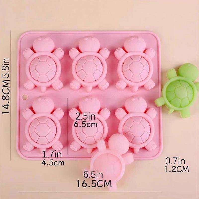 Sea Turtle Shaped Silicone Ice Cubes Molds Multi-Purpose Food Grade Tray for Holiday Present Making