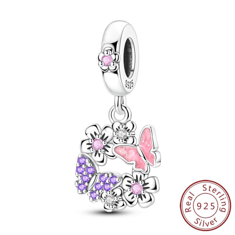 New Copper Charms Beads Luminous Whale Shark Heart Dolphin Starry Sky Fish Charm Fit Original Bracelet Jewelry Gift