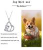Anime Heart Pendant Dog Necklace - Fashionable Women's Jewelry Accessory