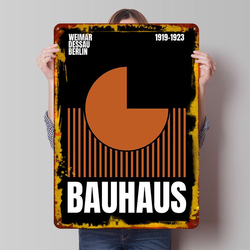 

Bauhaus Weimar Dessau Berlin 19191923 Tin Plaque Poster Customized Wall Art Retro Vintage Metal Signs for Man Cave Desk Decor 7.9x11.8In(20x30cm)