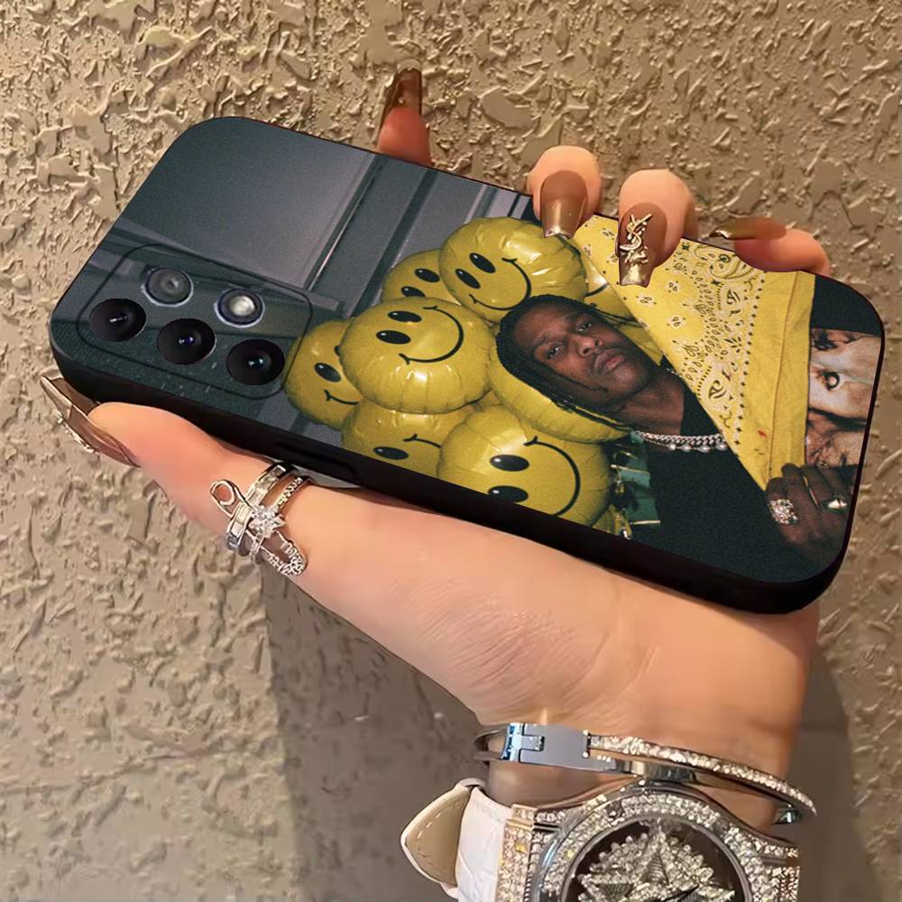 

Чехол для телефона ASAP Rocky Rapper для Samsung Galaxy A13, 21s, 22, 31, 32, 52, 53, 71, 80, A91 Мягкий черный корпус SamsungNote20ultra