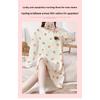 Cotton nursing sleepwear, spring and autumn long sleeved dress, postpartum nursing, prenatal examination and care