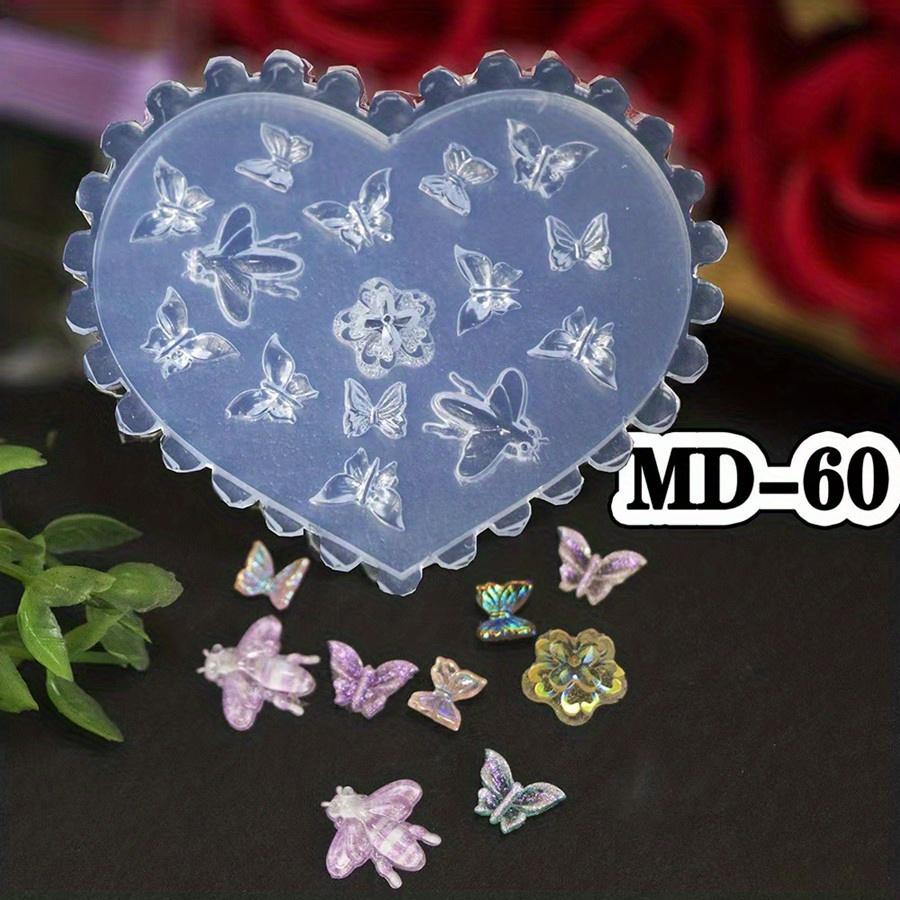 3D Silicone Nail Art Mold - Small Flowers for Beautiful Manicures and Nail Decorations